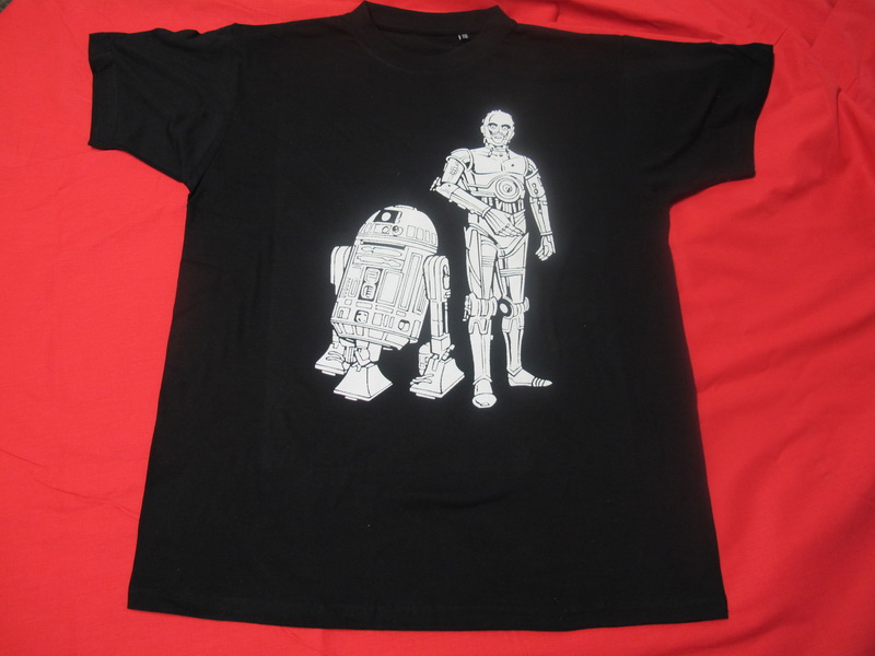 T-SHIRT STAR WARS C-3PO AND R2-D2