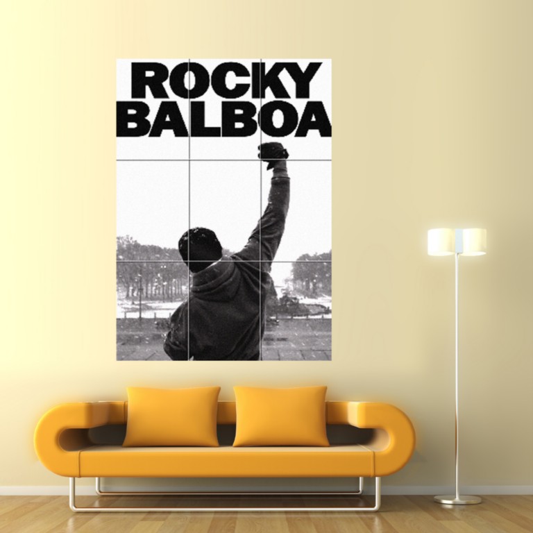 Rocky Balboa Boxing Giant Poster Print