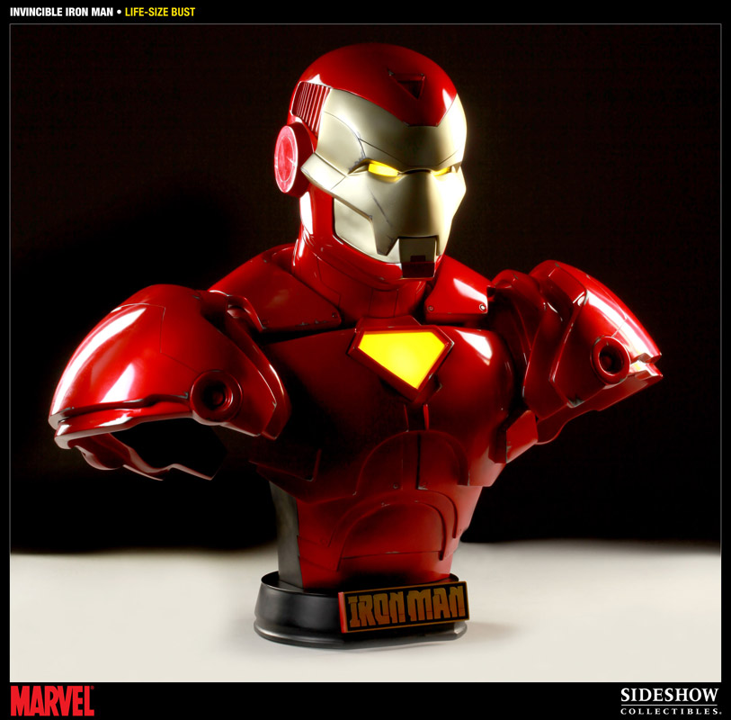 Invincible Iron Man Bust 1/1 Iron Man Comic Version 71 cm