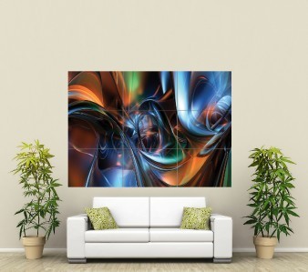 ABSTRACT ART HUGE GIANT PICTURE ART POSTER PRINT ST011