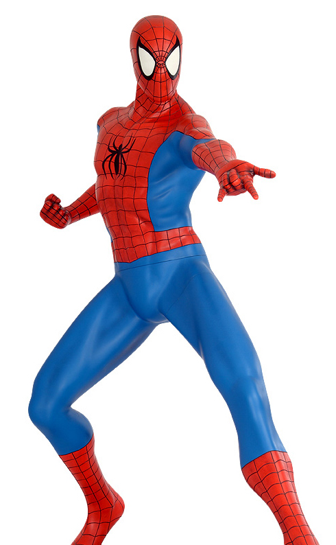 Marvel Comics Life-Size Statue Spider-Man with Metal Plate 185 cm